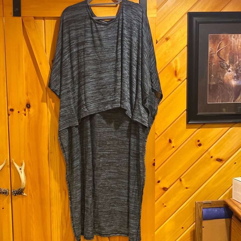 High low sweater. Makes a great bathing suit cover up!!!